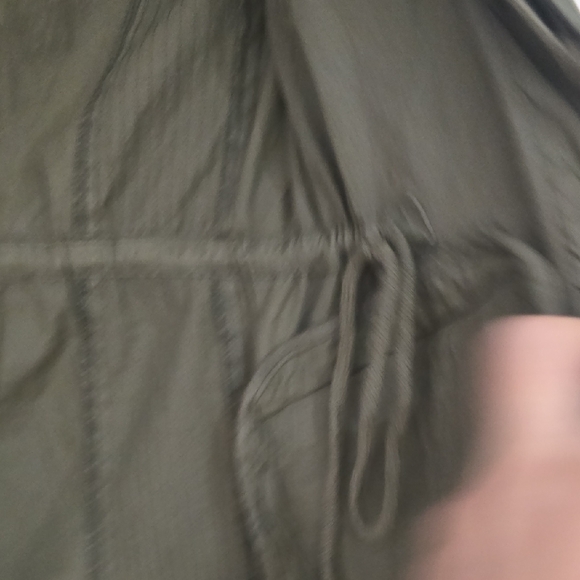 Chic Olive Utility Jacket Size Xs But Adjustable Waist Can Fit S - Picture 8 of 9